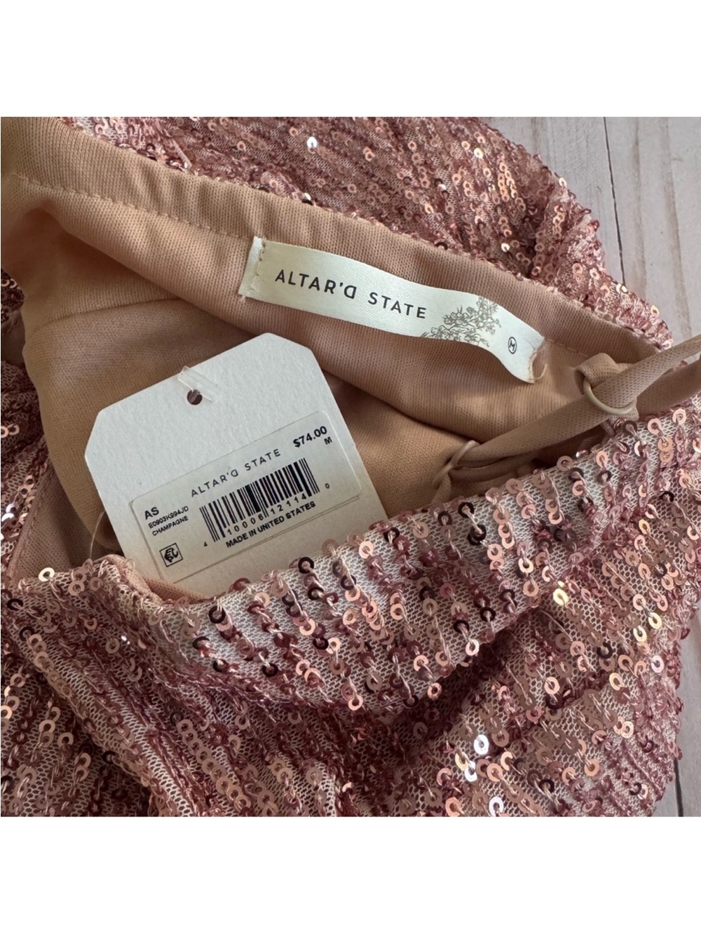 Altar’d State sequin dress NWT - Picture 9 of 9